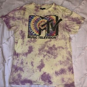 MTV Music Television Graphic Tie dye T-Shirt